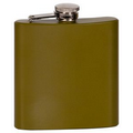Stainless Steel Flask, Matte Green, 6 oz